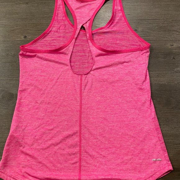 Pink Adidas Climalite Racerback Keyhole Tank - Picture 3 of 4